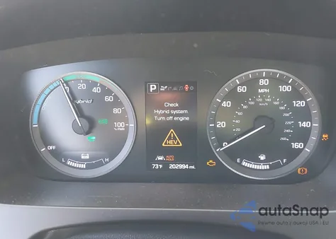 2016 Hyundai Sonata Hybrid Limited z USA, uszkodzony, nr VIN KMHE34L16GA022772